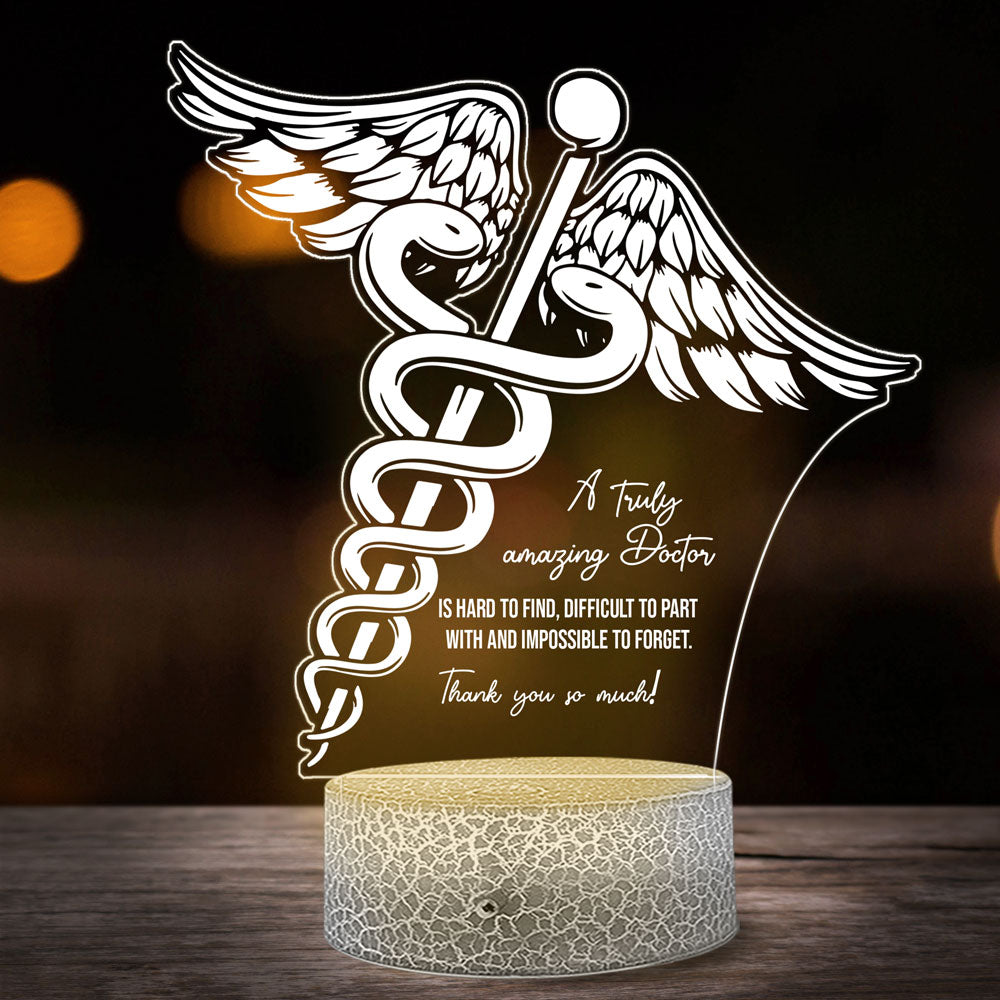 Best Thank You Doctor Appreciation Personalized Acrylic Night Light