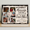 Couple A Perfect Marriage Anniversary Personalized Canvas