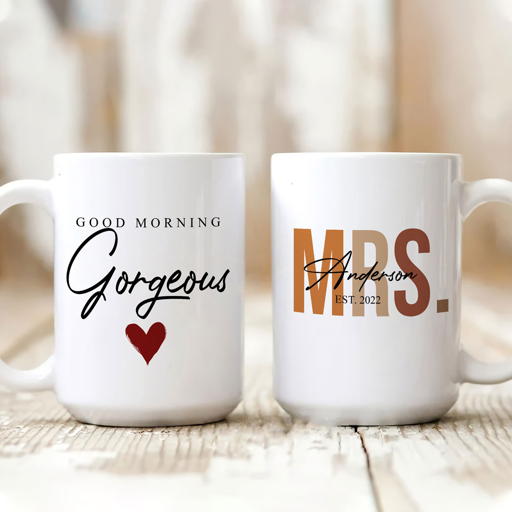 Couple Husband Good Morning Funny Anniversary Personalized Mug