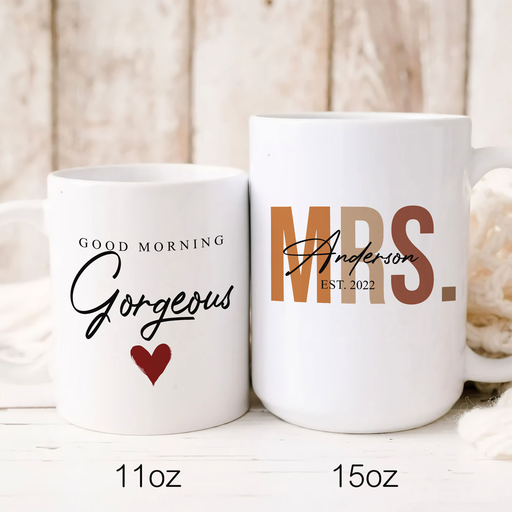 Couple Husband Good Morning Funny Anniversary Personalized Mug
