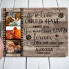 Pet Dog Cat If Love Could Have Saved You Memorial Personalized Canvas