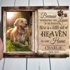 Pet Dog Cat Memorial Heaven In Home Personalized Canvas