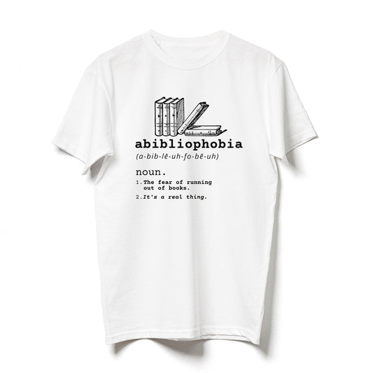 Reading Book Lover Librarian Abibliophobia Definition V2 Funny Shirt