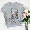 Bunny with glasses women&#39;s Easter shirt Gift For Women