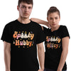 Spooky Hubby Wifey Funny Matching T-shirt Halloween Gift For Couple