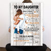 Gift For Daughter From Dad I Will Always Carry You In My Heart Canvas