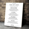 Son Of God Wall Art Gift For Christian