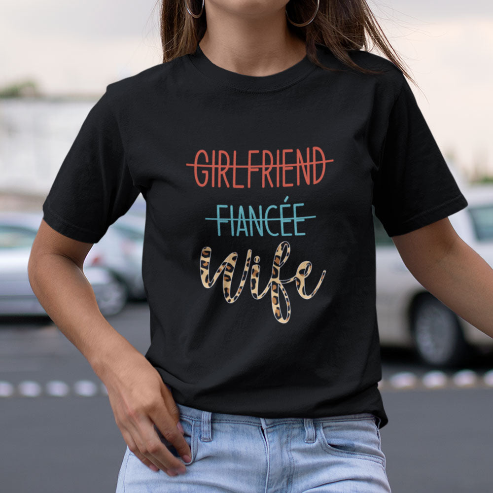 Wife Girlfriend Fiancee Leopard Print Vintage Shirt