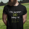 Golf Dad Belongs To Daughter Son Funny Personalized Shirt