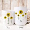 Grandma With Grandkids Sunflowers Meaningful Personalized Mug