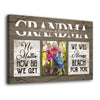 Grandma We&#39;ll Always Reach For You Meaningful Personalized Canvas