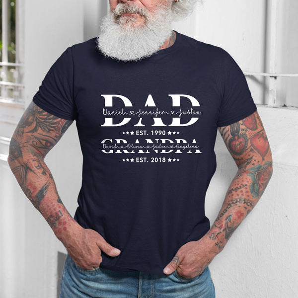 dad shirts with kids names