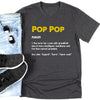 Grandpa Father&#39;s Day Pop Pop With Grandkids Names Personalized Shirt