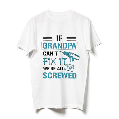 Grandpa Grandfather Grandchild Screw Funny Personalized Shirt