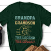 Grandpa Grandfather Grandson Legend Funny Personalized Shirt