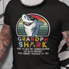 Grandpa Shark Mischief Funny Personalized Shirt