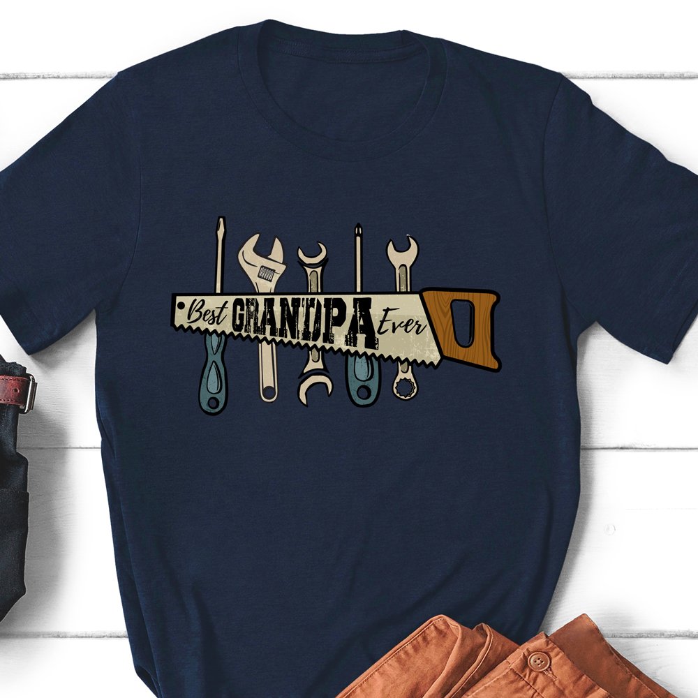 Grandpa Workshop Best Grandpa Ever Papa From Grandchild Shirt