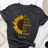 Great Grandma In A World Full Of Grandmas Sunflower Personalized Shirt