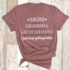Great Grandma Keep Getting Better Elegant Personalized Shirt
