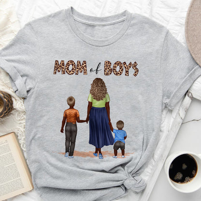 Personalized Gift For Mom, Mom of Boys Outnumbered Shirt