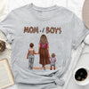 Personalized Gift For Mom, Mom of Boys Outnumbered Shirt