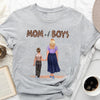 Personalized Gift For Mom, Mom of Boys Outnumbered Shirt