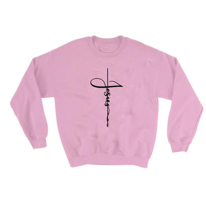 Jesus Cross Sweatshirt Gift For Christian