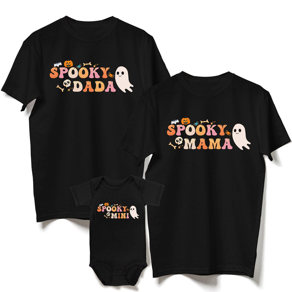 Halloween Family Spooky Mama Dada Mini V1 Funny Shirt