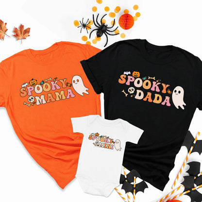 Halloween Family Spooky Mama Dada Mini V1 Funny Shirt