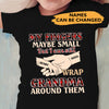 Grandma Grandkid Wrap Around Finger Funny Personalized Shirt