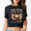 Halloween This Witch Needs Coffee Funny Spooky Shirt
