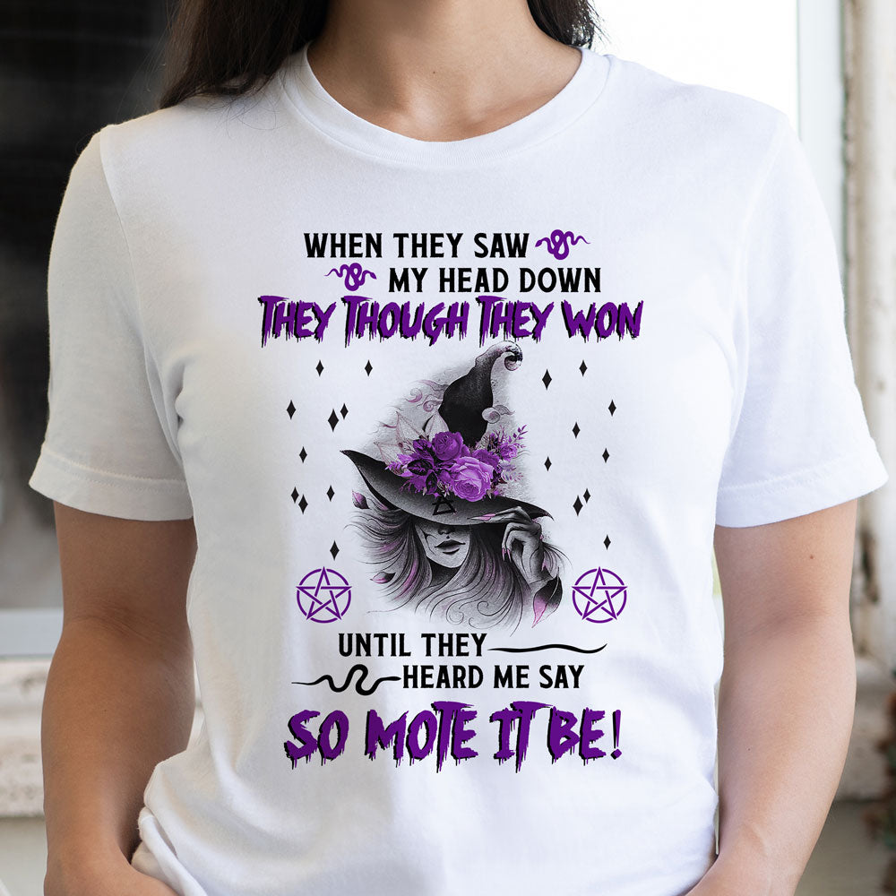 Halloween Wicca Witch So Mote It Be Shirt
