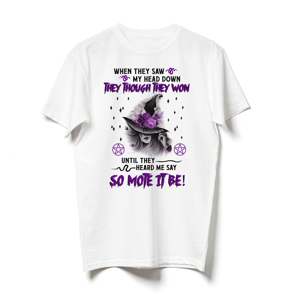 Halloween Wicca Witch So Mote It Be Shirt