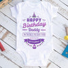 Happy Birthday Daddy Onesie  Gift For Dad