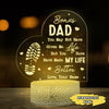 Happy Father&#39;s Day Amazing Step Dad Personalized Night Light