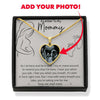 Personalized Gift For Expecting Mom As I Sit Here And Lie In Wait Heart Message Card Heart Necklace