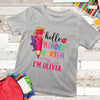 Hello Kindergarten First Day Back To School Personalized Shirt