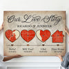 Hello Will You I Do First Home Anniversary Map Personalized Canvas