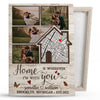 Home Is Where I&#39;m With You Wedding Anniversary Personalized Canvas