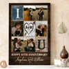 I Love You Couple Wedding Anniversary Wife Husband Personalized Canvas