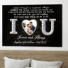 I Love You Forever And Always Couple Anniversary Personalized Canvas