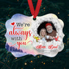 I Never Left You Loss Of Mom Dad Photo Personalized Memorial Ornament