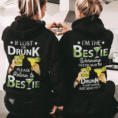Best Friend Please Return To Bestie When I'm Drunk Couple Hoodie