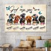 God Says You Are Bible Dachshund Canvas