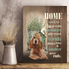 Home Is Where Love Resides Cocker Canvas