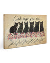 God Says You Are Bible Black Cat Canvas