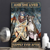 Happily Ever After Girl Pit Bull Canvas