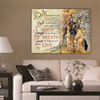 Do What Makes You Happy German Shepherd Canvas