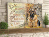 Do What Makes You Happy German Shepherd Canvas