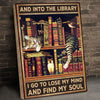 Find My Soul In Library Cat Canvas